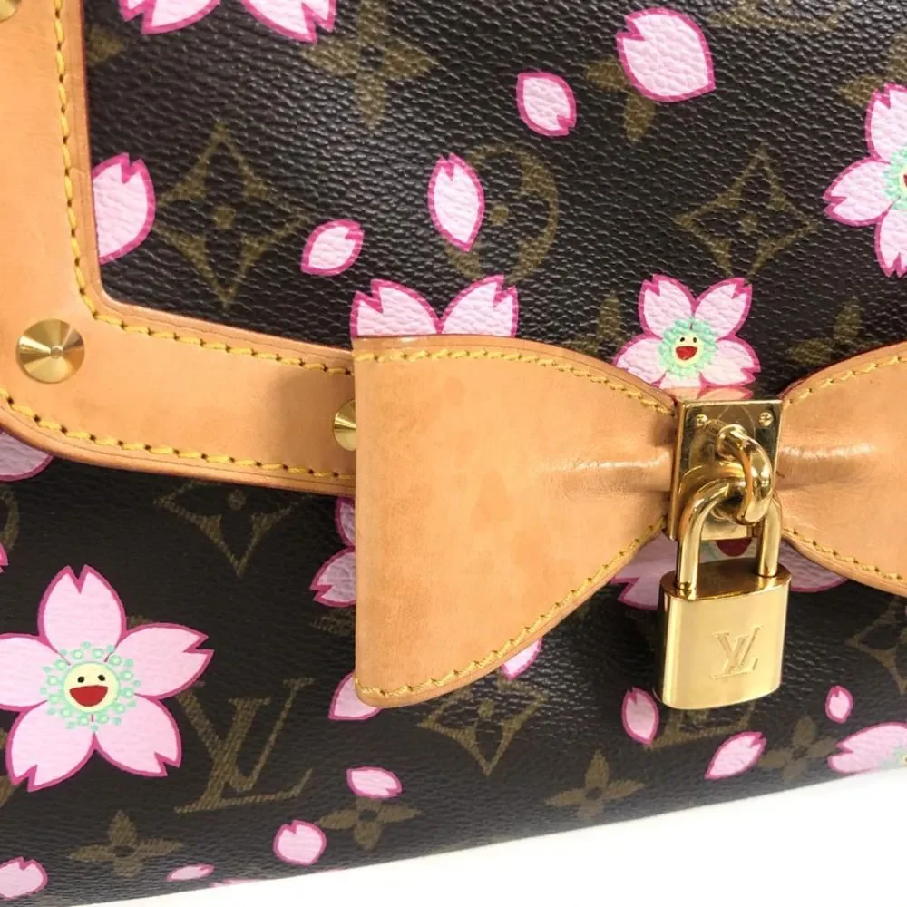 Louis Vuitton Cherry Blossom Sac Retro Handbag black - Picture 6 of 14